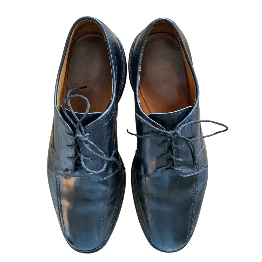 Allen Edmonds Hillcrest 5904 Black Leather Oxford Dress Shoes Men's Sz 11D Italy